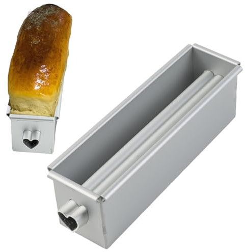 Doiyislem Brotbackform - Antihaftbeschichtete, fließende Herz-Kuchenform aus Aluminiumlegierung - Hitzebeständige Kuchenform, wiederverwendbar, zum Backen von Brotlaib, für Sandwich-Kuchen,