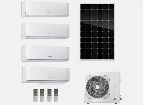42000BTU Solar Inverter Multi 9K+9K+12K+18K Zones Split Air Conditioner & Heater