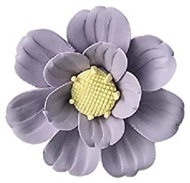ALANIZ Keramik-Wandkunst, Keramik-Wandblume, handgefertigt, Keramik, lila Begonien-Blumen, Wandbehang, Dekoration, künstliche Skulptur, 3D-Wanddekoration, Kunst, Hochzeitsgeschenk