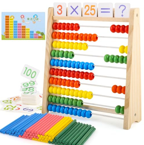 Rdlobu Abacus for Kids, Abacus Counting Frame for Kids Maths for Ages 3+