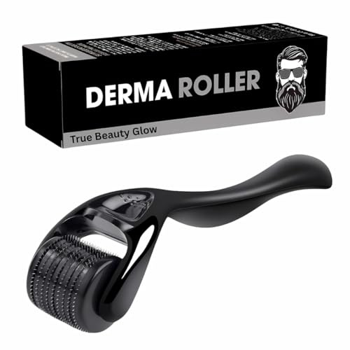 Derma Roller for Hair Growth | Microneedling Skin Roller for Face Body Scalp | 540 1.5mm Titanium Needles | Skin Care Microneedle Roller for Men Women Safe & Easy to Use (1.5mm)