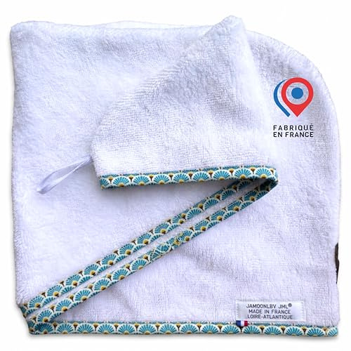 JaMoonLBV Jml Serviette Cheveux Douce Éponge Bambou Made in France | Fabriqué en France