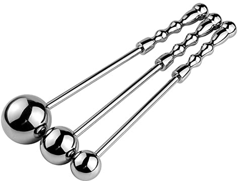TGHYRF Perline anali in acciaio inossidabile di 3 misure, dildo anale in metallo con manico,masturbazione del punto G, giocattoli sessuali for uomini e donne(38MM)