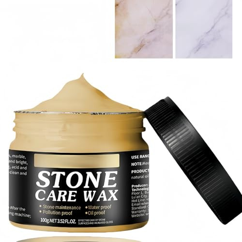 Granite Polish,Stone Polishing Wax,Marble Polishing Paste,Polishing Compound for Marble,Granite & Quartz,Marble Cleaner & Granite Worktop Cleaner,Multi-Purpose Stone Polisher & Cleaner Wax,Easy Use
