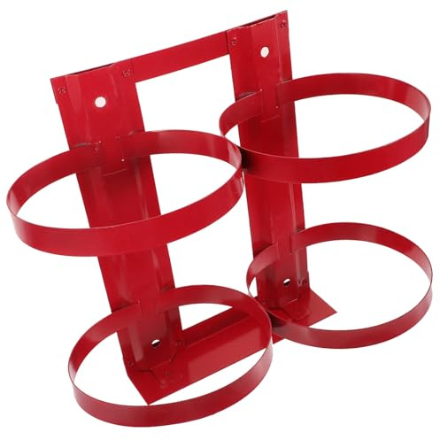 Alipis Supporto per Estintore da Parete Doppio 5 Kg in Acciaio Resistente Porta Estintore per Uso Residenziale e Commerciale Staffa di Montaggio Robusta e Fissaggio Sicuro
