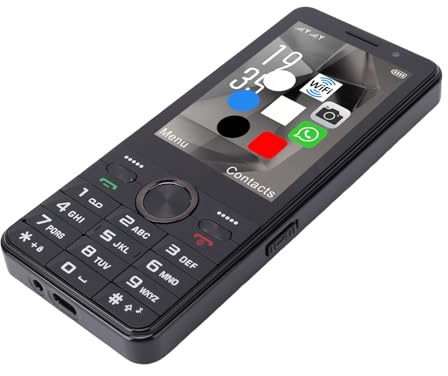 Sunydog 4G Unlocked Phone, 3.5 Inch HD Touch Screen, Dual SIM, WiFi, BT, Large Keys, Mobile with Loud Sound and Large Keys, Great for Work, Travel, and Sports (Black)