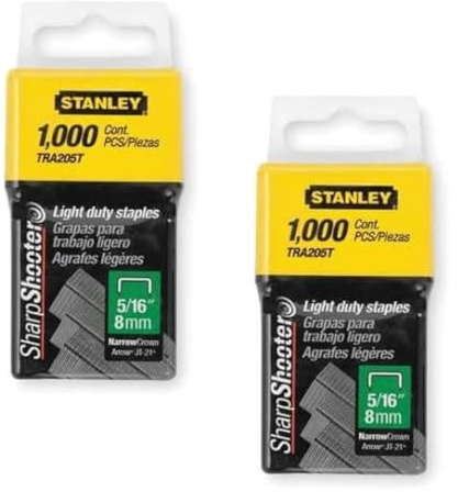 Stanley TRA205T 1,000 Units 5/16-Inch Light Duty Staples (2 pack)