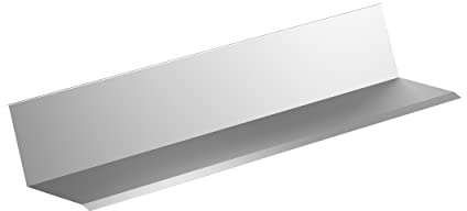 SAREI Anschlussprofil für Wandanschluss | Silber Kantenschutz, Eckwinkel, Wand 200cm | 1 Stück | Winkelprofil, Dachprofil, Winkelleiste, Aluminium,anschlussblech | Made in Germany
