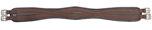 ANTI-CHAFE CONTOUR GIRTH HORSE TACK SADDLE STRAP [BROWN] [34]