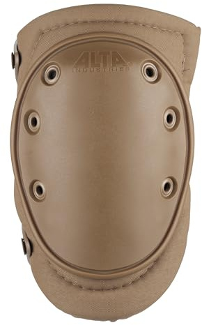 ALTA 50453.14 AltaFLEX Gel Insert Heavy Duty Knee Protector Pad, Coyote Cordura Nylon Fabric, AltaLOK Fastening, Flexible Cap, Long, Coyote by Alta