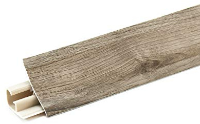 DQ-PP 2,5m WINKELLEISTE – Eiche Siena – 23 x 23mm – PVC – GRATIS Schrauben – Küchenleiste Arbeitsplatte Abschlussleiste Leiste Küche Küchenabschlussleiste Wandabschlussleiste Tischplattenleiste