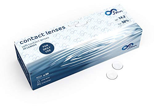 Sym Kontaktlinsen, Tageslinsen weich, 30 Stück, BC 8.6mm DIA 14.2 mm, -2,50 Dioptrien