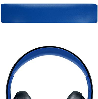 Geekria Protein-Leder-Stirnbandpolster kompatibel mit Gold Wireless Stereo-Headset PS3, PS4 (CECHYA-0083) Kopfhörer, Ersatzband-Reparaturteil (Blau)