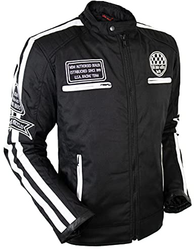 Herren Motorrad Textil Jacke mit Protektoren in verschiedenen Farben erhältlich