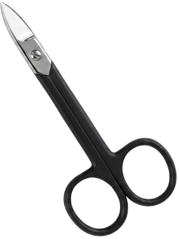ASM Toenail Scissors Clippers Ingrown Toenail Treatment - Heavy Duty Stainless Steel Toe Nail Scissors for Thick Nails or Fingernail Clippers - Ideal Beauty Gifts for Women & Men (Black)
