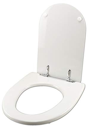Copriwater Ideal Standard ALA SOSP. BIANCO Identico all'Originale Cerniera Rallentata Soft Close Cromo-Sedile-Asse Wc