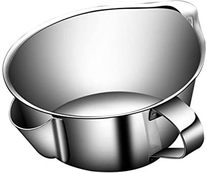 ABOOFAN Fett Fettabscheider Öltrennpfanne Öl-Fettabscheider-Schüssel fetter Ölspalter Öl Töpfe Sieb Filter Ölabscheider für Suppenfette extra groß Splitter Brühe Suppenschüssel Abschäumer