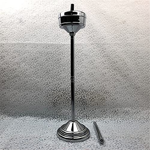 Verstellbarer Standaschenbecher für den Außenbereich, moderner winddichter Standaschenbecher mit Deckel, Edelstahl-Aschenbecher, hoher winddichter Aschenbecher für die Terrasse