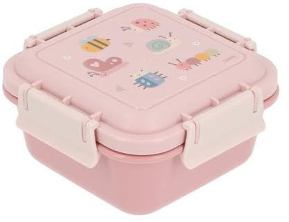 Tutete - Táper de almuerzo infantil de 780 ml, hermético, apto para microondas y lavavajillas, para parque, pícnic y escuela, sin BPA, cierre seguro, Bugs