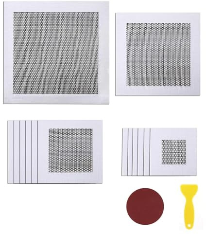 GBTUPOKW 2/4/6/8 Inch Self Adhesive Drywall Patch Repair Kit 14 PCS Wall Repair Patch Plasterboard Patch Safe Mend Plaster, Dry Wall Hole Repair Kit for Broken Walls Repairing or Ceiling Filler