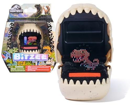 BITZEE, Jurassic World Interactive Dinosaur Toy with 25 Dinosaurs Inside, Reacts to Touch, Pods Connect & Interact, Digital Pet Kids Toys for Ages 5 and up