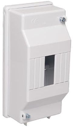 Verteilerkasten Elfenbein 1 bis 4 Elemente, inklusive Estrich, ideal für Elektroinstallationen und Schaltkreisverteilung.
