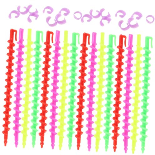 DRESSOOS 26 Stück Spiral Dauerwelle Lockenwickler Für Kurzes Haar Edelstahl Dauerwelle Stäbe Lockenwickler Für Frauen 15cm Styling Werkzeug Für Friseur Und Zuhause