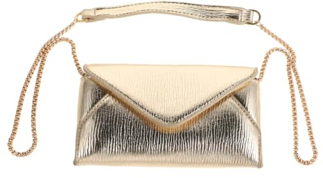 Healvian Pochette Soirée Femme Métallisée Sac Mariage Élégant Avec Chaîne | Mini Sac À Main Chic Pour Cocktail Et Cérémonie,Pochette Élégante Légère Avec Bandoulière Chaîne, Idéal Femme Invitée Mariage