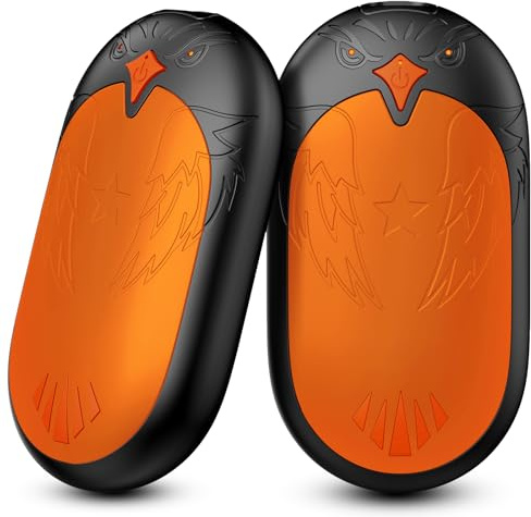 Handwärmer Wiederaufladbar 2er Set, 2 in 1 Magnet Elektrische Heizung | USB Taschenwärmer with 3 Heizstufen & 2s Schnellheizung, 24 Stunden Wärme für Winter, Outdoor, Camping, Männer & Frauen