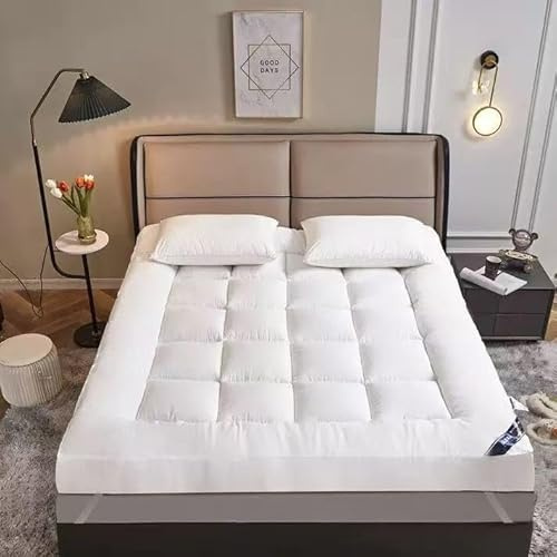 Tapete suave y portátil japonés grueso y plegable para futón para dormitorios, tamaño individual/doble (rosa, 150 x 200 cm), solución de ropa de cama cómoda para el hogar y viajes