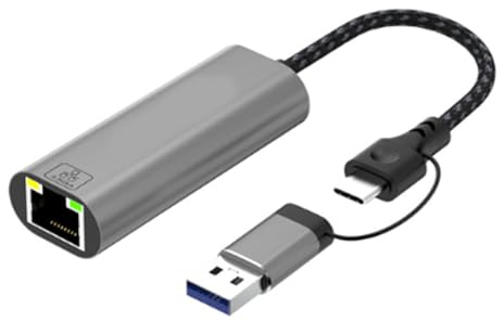 Adaptador de red USB y tipo C Gigabit tipo puerto Rj45 varios adaptadores Gigabit de conexión para portátiles de sobremesa de 1000 Mbps