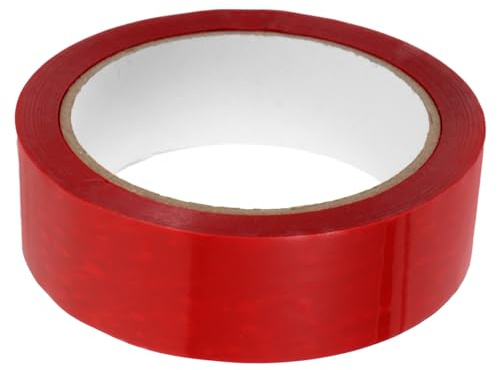 Healifty Cinta de Seguridad Adhesiva Gruesa Antimanipulación para Cajas con Función Voidopen Resistente y Visible Rojo para Sellado y Protección de Envíos