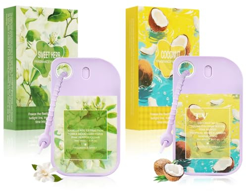 2 Stück Vanille Parfüm Kokos Parfum Set,Sommer Parfüm Damen Set | Parfüm Bodyspray Damen,Blumig Fruchtiges Body Mist,Long Lasting Fragrance Spray,Hair and Body Fragrance Mist,Parfümspray