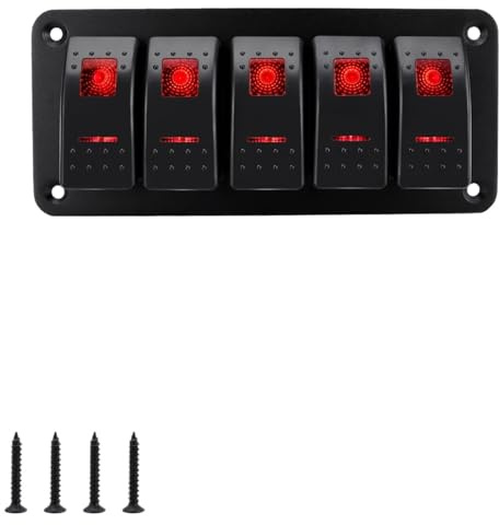 Chiave I set da 2, 3, 4, 5, 6 e 8 di pannelli con interruttori a bilanciere sono adatti per auto, navi e rimorchi ATV da 12 V/24 V. Interruttore di accensione(CP-5186-04)