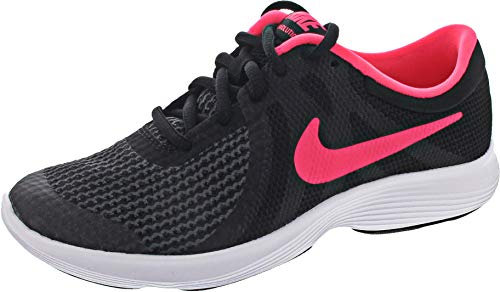 Nike Revolution 4 (GS), Scarpe da Corsa Bambina, Nero/Rosa Racer-Bianco, 6.5Y Regular US Big Kid