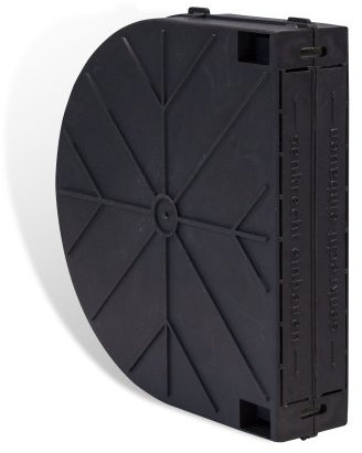 jarolift Caja para Enrollador de Cintas de Persianas Enrollables, de Plástico, Distancia entre Agujeros: 160 mm