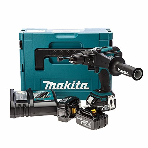 Makita 18 V LXT 3x3Ah Li-Ion Combi Drill Kit, 1 Stück, DHP458RF3J