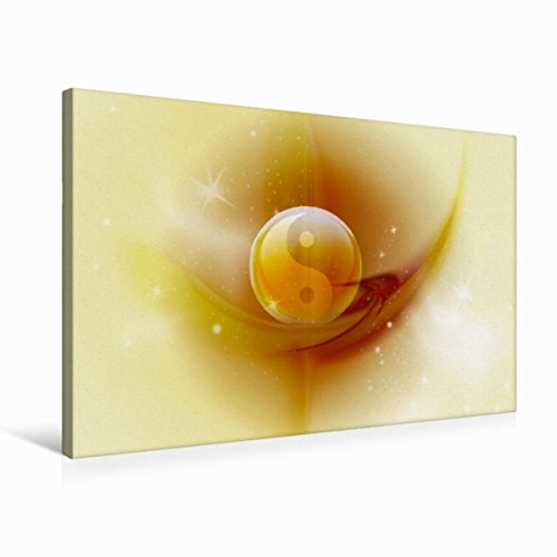 CALVENDO Premium Textil-Leinwand 75 x 50 cm Querformat Premium Textil-Leinwand 75 cm x 50 cm quer Yin Yang CB | Wandbild, HD-Bild auf Keilrahmen, Wanddekoration, Kunstdruck von Claudia Burlager