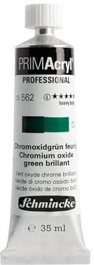 Schmincke PRIMAcryl Professional Chromoxidgrün feurig 35 ml Tube, 13 562 009