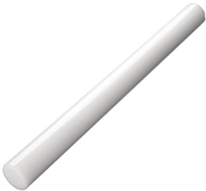 Vogue Rolling Pin 50.8 cm/20 inch Long, White, 4(Dia)cm, Polyethylene Rolling Pin for Baking - Roll Flat Pastry, Flan Bases or Cookie Dough - Easy Clean Smooth Surface, J175