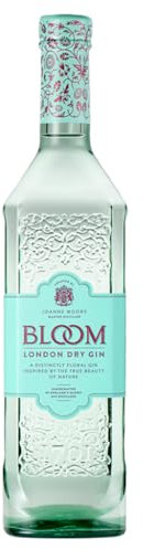 Bloom I London Dry Gin I Premium Gin mit fruchtig floraler Note I Hergestellt in Englands ältester Destillerie I 40% Vol. I 700 ml
