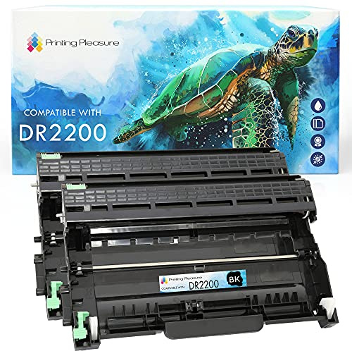 2X Trommeleinheit kompatibel zu Brother DR2200 für Brother DCP-7055 DCP-7060D DCP-7065DN HL-2130 HL-2132 HL-2240 HL-2240D HL-2250DN HL-2270DW MFC-7360N MFC-7860DW FAX-2840 - Schwarz, hohe Kapazität