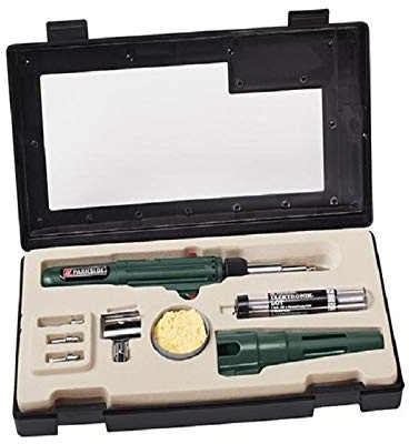 Rechargeable Portable Gas Soldering Iron 3 Functions in 1 Soldering Equipment, Torch and Hot Air, New with Extra Gas Cartridge and Case, Tin Soldering Iron