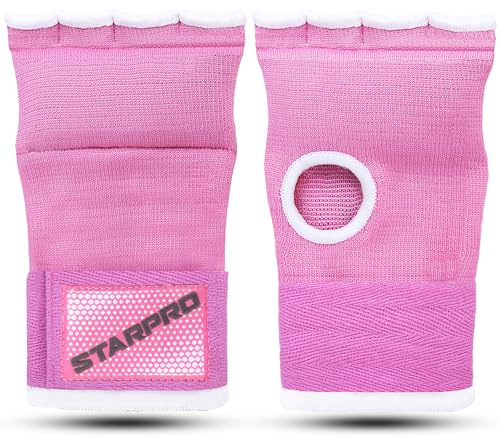 Starpro Guantes Interiores Boxeo con Envolturas de poliéster Tejido para Boxeo Sparring Muay Thai Kickboxing MMA Artes Marciales y Entrenamiento de Lucha - Hombres y Mujeres - Múltiples Colores