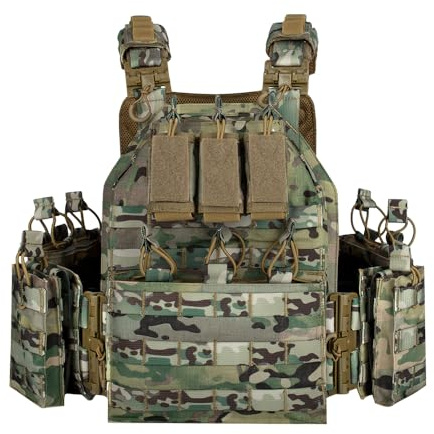 vAv YAKEDA Outdoor Tactical Vest Airsof Vest for Men (CP)