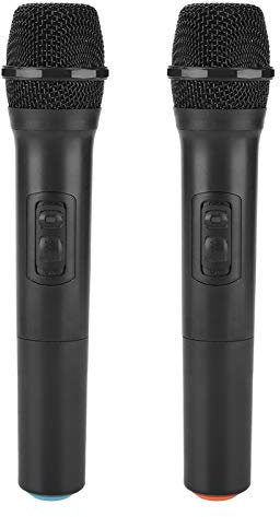 Goshyda Microphone à Main sans Fil Microphone à Main sans Fil Universel VHF avec récepteur/antenne pour karaoké/réunion d'affaires