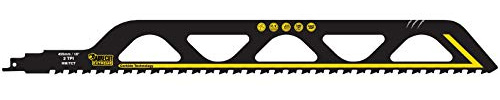 SabreCut 1pc SCRS2243HM 455mm 2 TPI S2243HM Säbelsägeblätter | Wolframcarbid-Zähne bieten langlebige Schneidleistung in Mauerwerk und Baustoffen