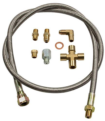 Universal 100cm Ölzulaufleitung-Set für Diverse Turbolader AN4 1/8 NPT