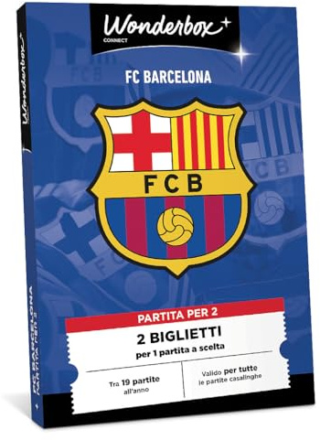 Wonderbox Connect - Cofanetto Regalo - FC Barcelona Classic - 1 Partita - 2 Biglietti - Valido 27 Mesi