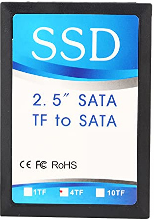 KIMISS 4X Kleiner Speicher, zu SATA-Adapter, HDD, SD zu SATA-Karte, Kartenadapter, SSD
